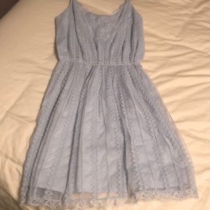 blue lace dress